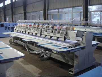Commercial Computerized Embroidery Machine For Flat Bed 12 Heads